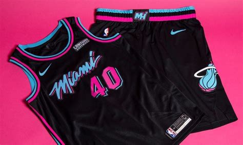The miami heat unveiled these special jerseys today, inspired by the classic show miami vice. Miami Heat Reveals Fire New 'Miami Vice' Uniforms