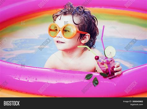 Enjoying Swimming Pool Image And Photo Free Trial Bigstock
