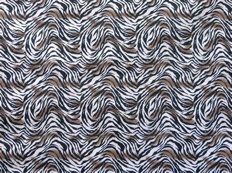 Tiger Print Cotton Blend Fabric By The Yard Etsy