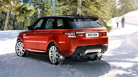 2014 Range Rover Sport Chile Red In The Snow Rear Hd