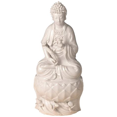 Blanc De Chine Dehua Porcelain Figure Of Quanyin At 1stdibs