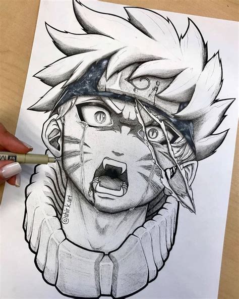 Naruto Esboço De Anime Arte Anime Tatuagens De Anime