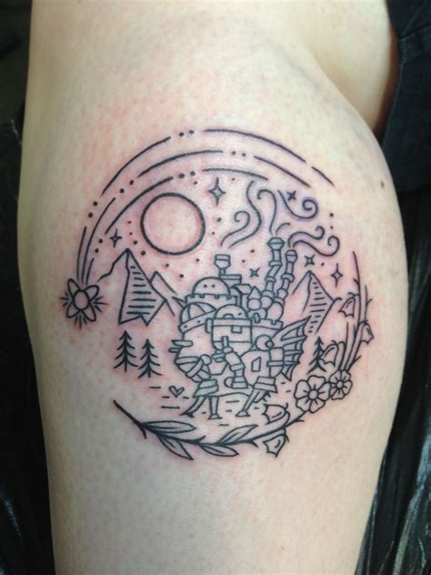 Howls moving castle try 2. Howls moving castle tattoo | Ghibli tattoo, Castle tattoo ...
