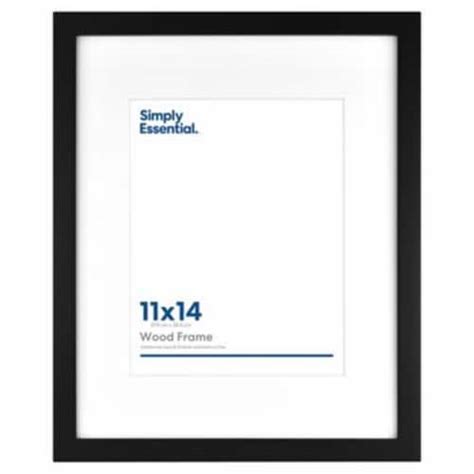 Simply Essential™ Gallery 11 Inch X 14 Inch Matted Wood Wall Frame In Black 1 Unit Ralphs