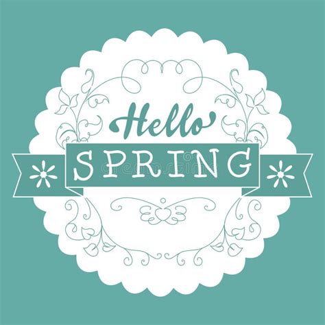 Hello Spring Bye Winter Stock Vector Illustration Of Spring 83999231