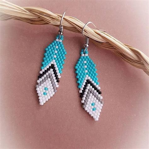 Earringshandmade Brick Stitch Earrings Bead Jewellery Earring Patterns