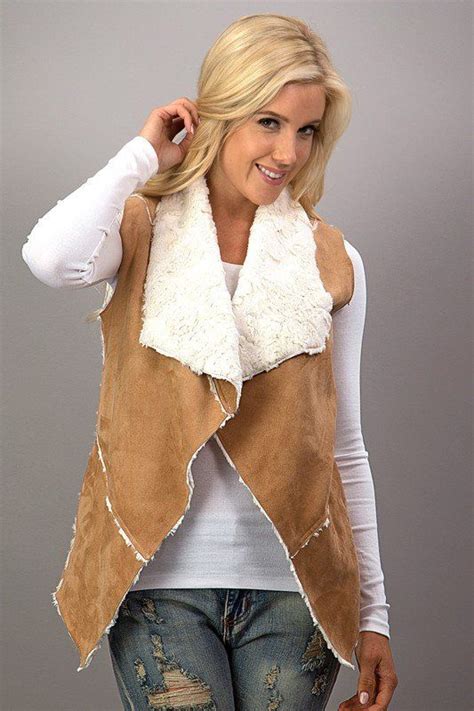 Sherpa And Suede Vest Casual Fall Outfits Country Girls Outfits