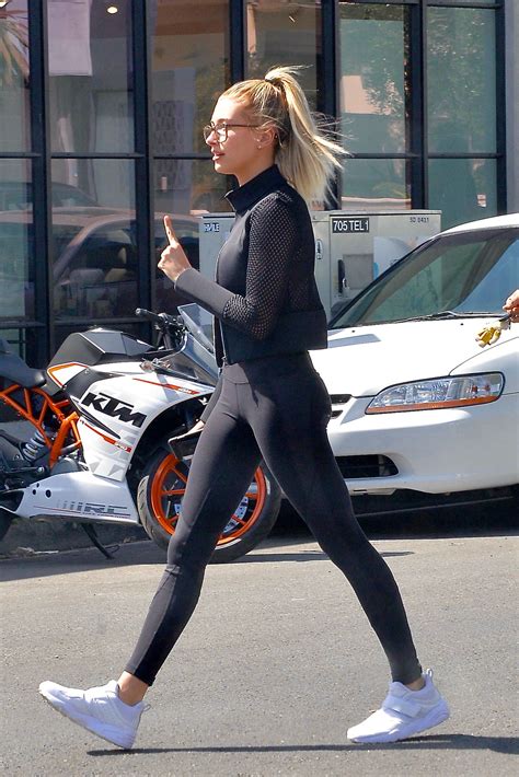 hailey baldwin booty in tights 04 gotceleb