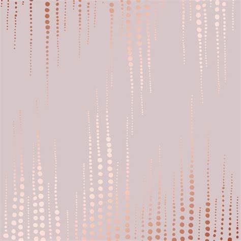 Canora Grey Abstract Vector Pattern With Rose Gold Imitation By Elona