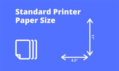 Printer Paper Sizes Chart