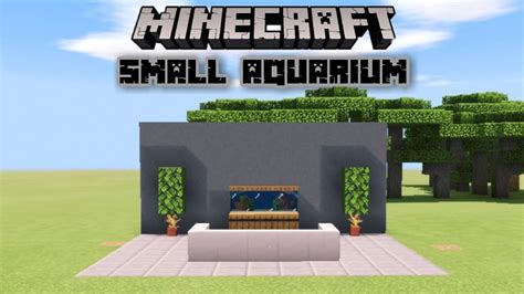 Blue ribbon sunken submarine ornaments for aquarium. MINECRAFT PE : HOW TO MAKE SMALL AQUARIUM - YouTube