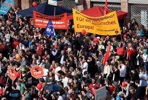 Germans Protest European Austerity Measures The New York Times