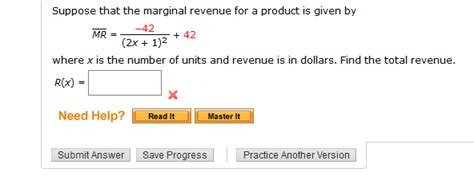 The relationship between labor, capital and output. Solved: Suppose That The Marginal Revenue For A Product Is ...