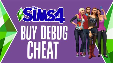 The Sims 4 Buy Debug Cheat Secret Items Menu Youtube