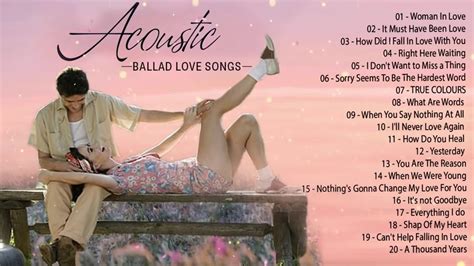 Ballad Acoustic Love Songs Collection Top Hits English Acoustic Cover