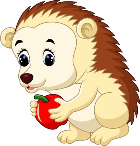 Premium Vector Cute Hedgehog Cartoon