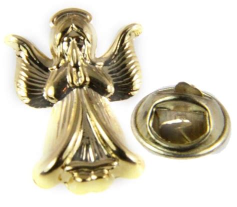 Guardian Angel On My Shoulder Lapel Pin In Gold Plate New Ebay