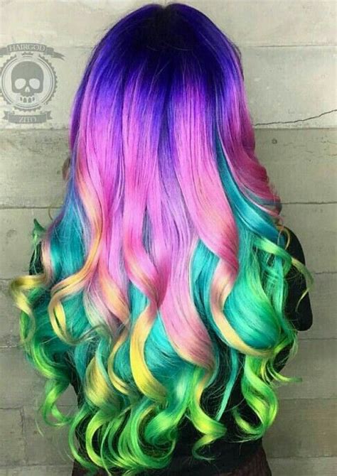 Guytang Rainbow Hair Color Rainbow Dyed Hair Hair Dye Colors