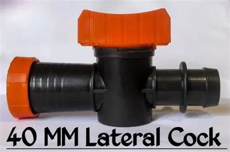Black And Orange Leteral Cock 40mm For Drip Irrigation At Rs 35piece In