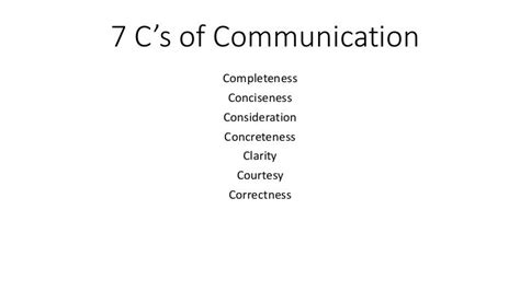 7 c s of communication