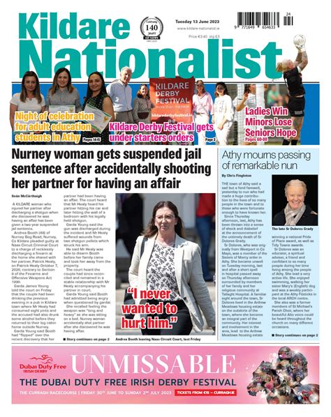 Kildare Nationalist — The Front Page Of This Weeks Kildare Nationalist Kildare Nationalist