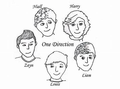 Direction Coloring Pages Printable Members Colouring 1d