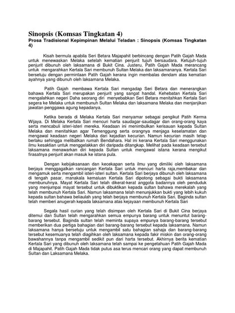 Antologi tingkatan 4 jaket kulit kijang dari istanbul animasi prosa tradisional direka cipta oleh myteach sdn bhd produk dalam bentuk powerpoint atm (advance teaching module) dan cetakan buku omg (oh my guru) bahasa melayu jom ikuti kami di media sosial : Contoh Soalan Prosa Tradisional Kepimpinan Melalui Teladan