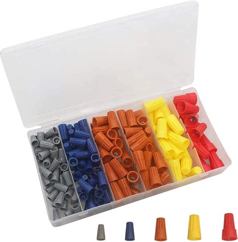 180pcs Electrical Wire Connectors Screw Terminals Easy Twist On