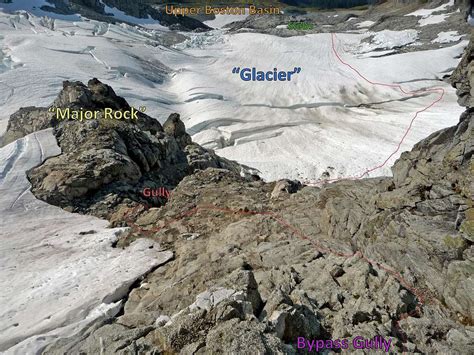Bypass Gully Diagram For The West Ridge Photos Diagrams And Topos