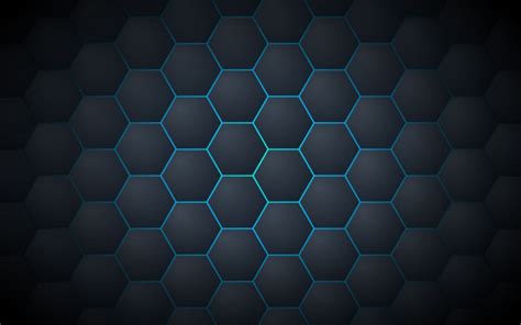 Premium Vector Dark Grey Abstract Hexagon Pattern Background