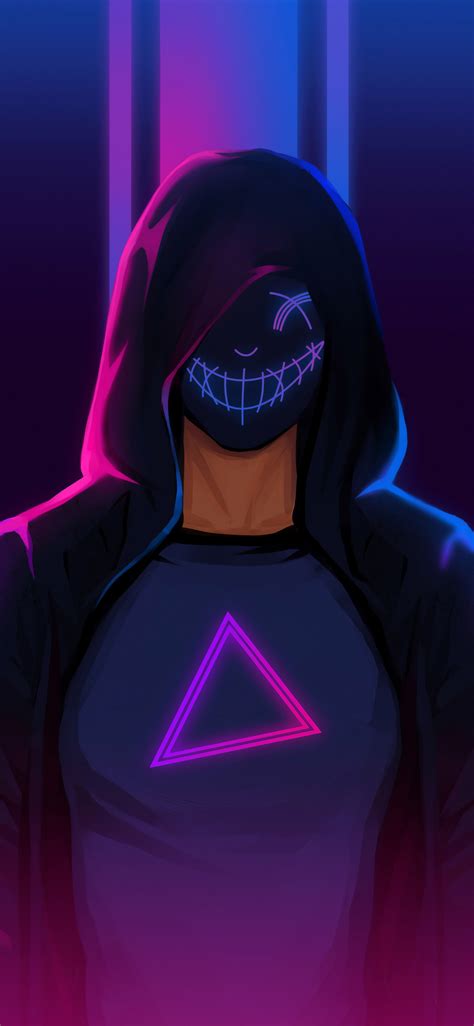 Due to such associations the color is quite frequently seen as representative of peace and tranquility. Download Most Cool Wallpapers - Hoodie Mask Anime Boy On ...