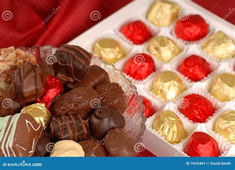Assortment Of Hand Dipped Chocolates Stock Image Image Of Romance