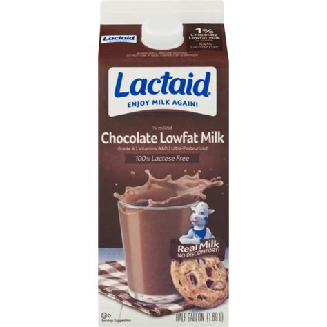 Lactaid Chocolate Lowfat Milk 05 Gal Instacart