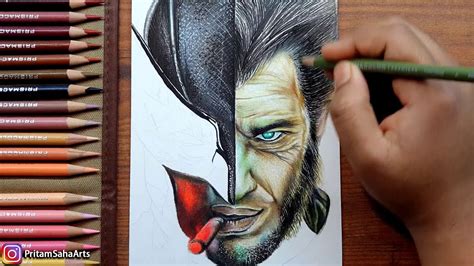 Wolverine Drawing How To Draw Wolverine X Men Pritam Saha Arts