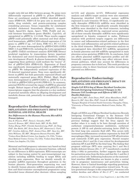 pdf sex differences in the human placenta microrna transcriptome