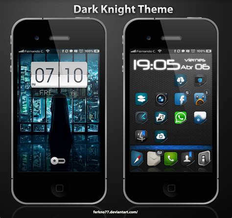 Dark Knight Theme Iphone 4 4s By Ferkno77 On Deviantart