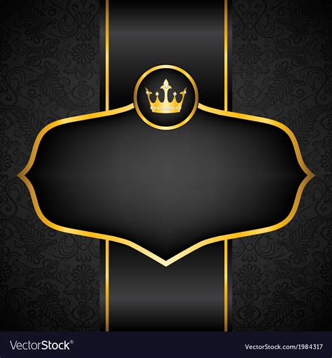 Royal Black Background Royalty Free Vector Image
