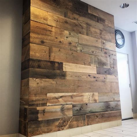 Custom Metal Wood On Instagram A Little Barn Board Feature Wall For