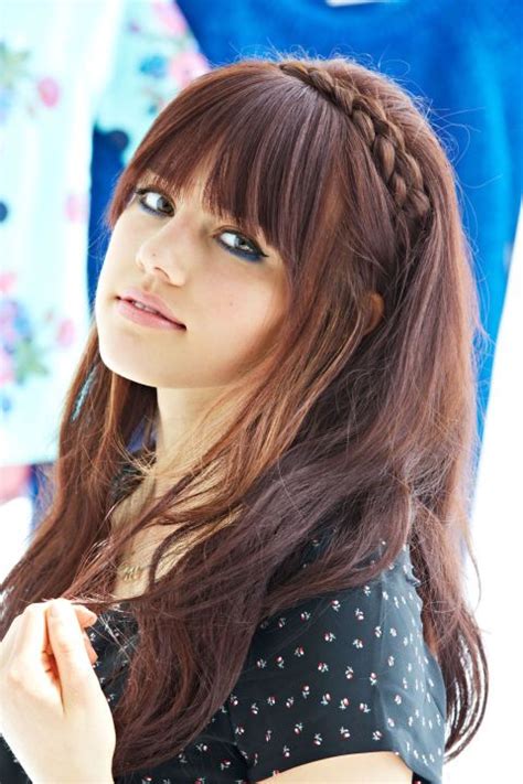 12 Glory Cute Hairstyles For Long Hair With Front Bangs