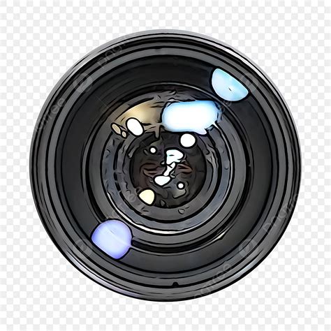 Camera Lens Png Picture Camera Lens Cartoon Illustration Painting