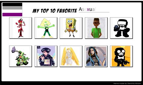 my top 10 favorite asexual characters by alyssaloyd on deviantart