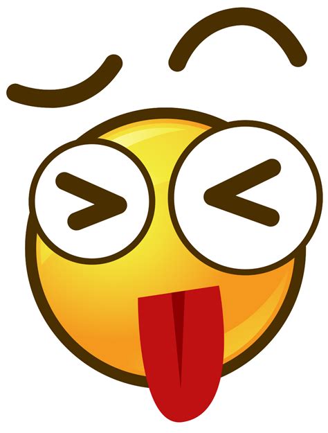Lengua Emoji Círculo Cara 1192195 Png