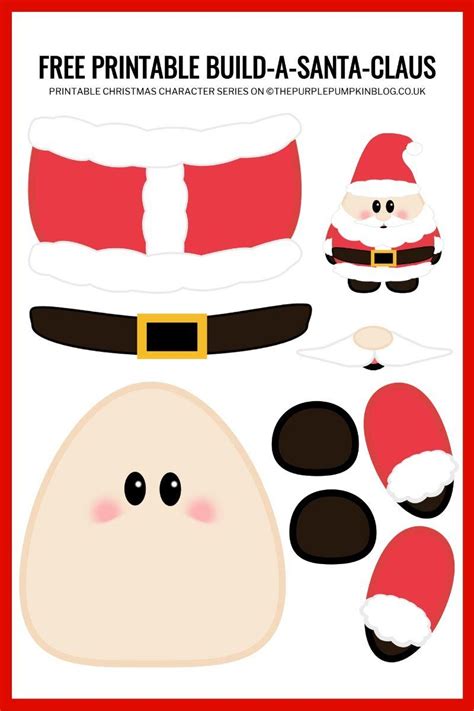 This Build A Santa Printable Is A Fun Paper Craft For Christmas And A