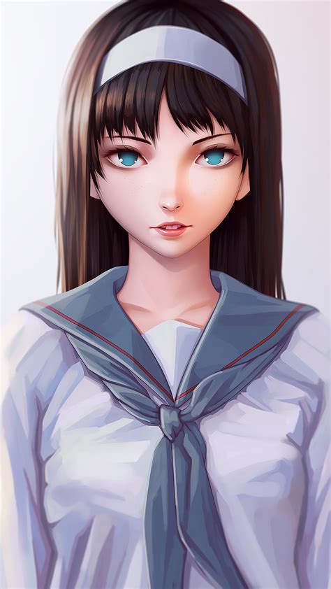 2160x3840 Anime Girl Aqua Eyes 4k Sony Xperia Xxzz5 Premium Hd 4k Wallpapersimages