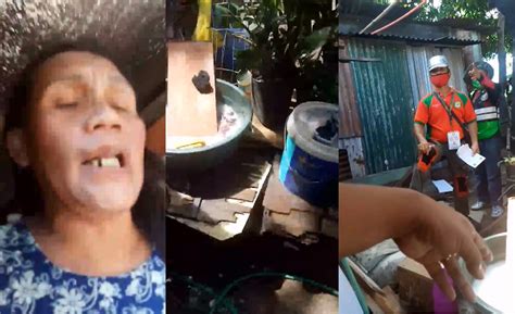 viral video netizens rally behind pinay being fined by brgy officers for doing laundry sans