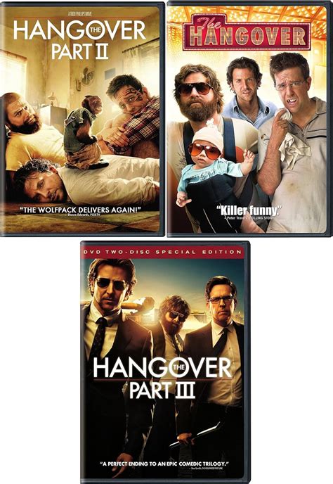 The Wolfpack Comedy Collection Hangover 1 2 3 Trilogy Three Movie Bundle Triple