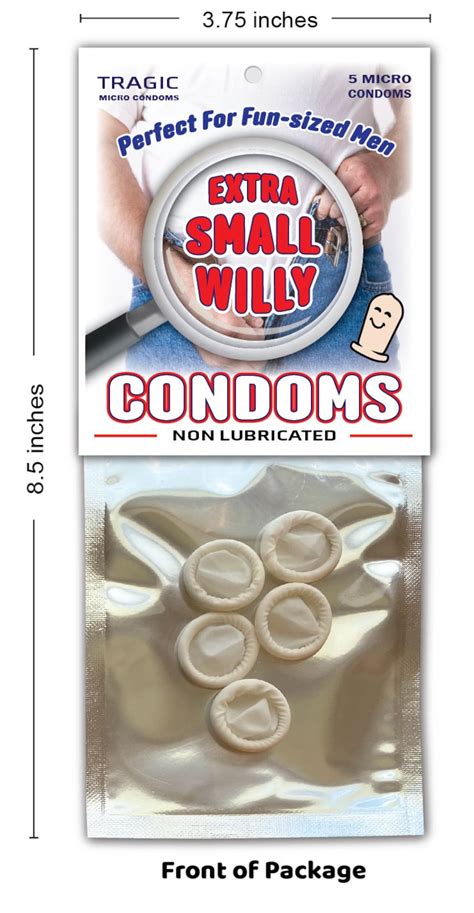 Funny Small Mini Condoms Micro Tiny Pecker Willy Gag Joke Etsy