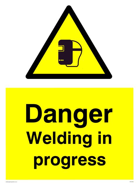 Welding In Progress From Safety Sign Supplies