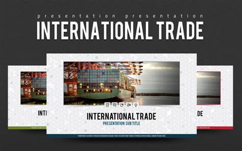 International Trade Powerpoint Template Templatemonster