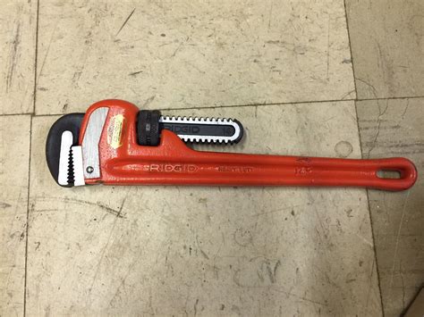 Vintage Ridgid 31020 Straight Pipe Wrench 14 Model 14 New Old Stock